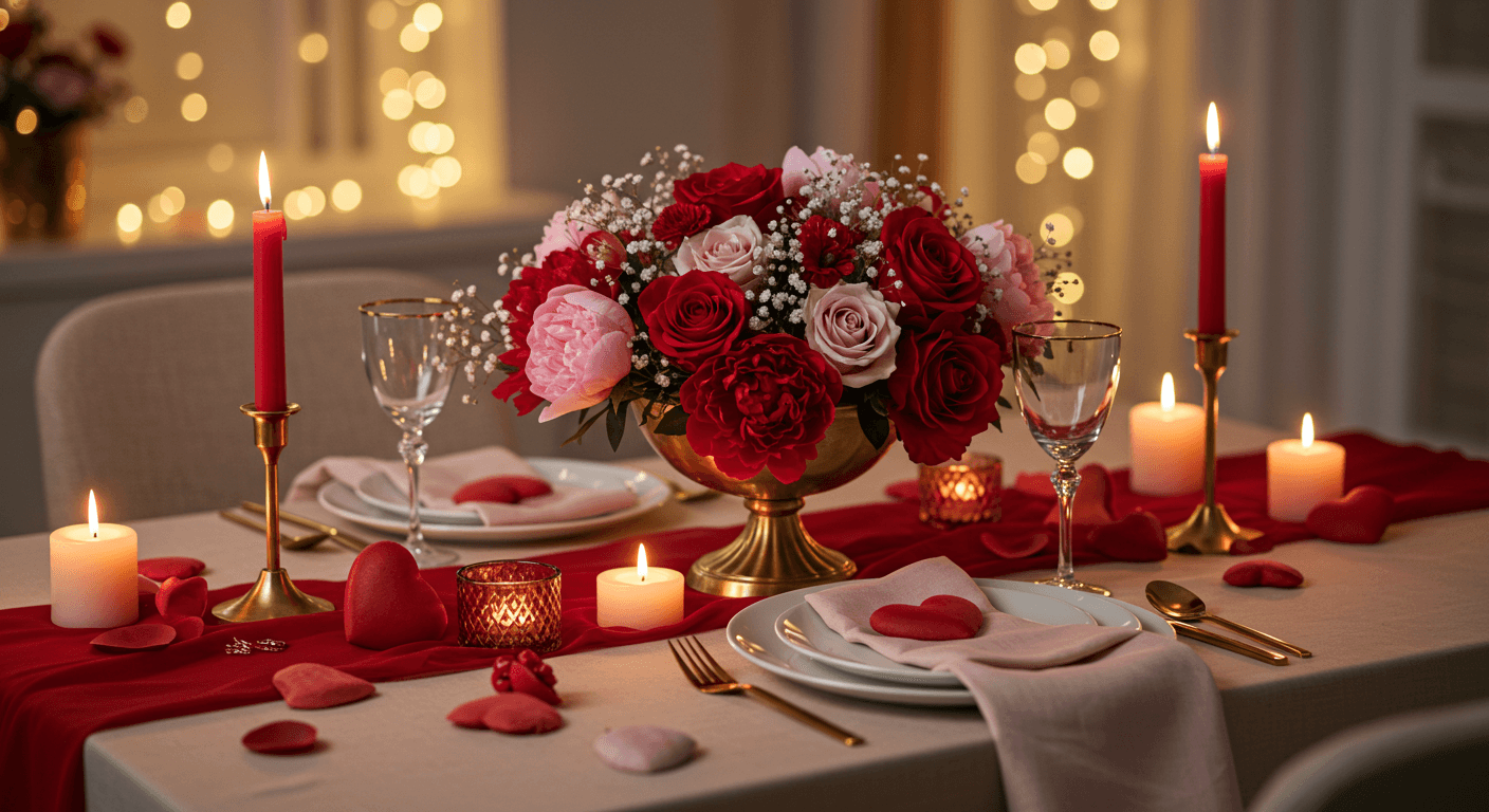 Decorazione Tavola San Valentino: Idee Romantiche Per Apparecchiare Con Il Cuore - è Un Brand LT Distribuzione Srl