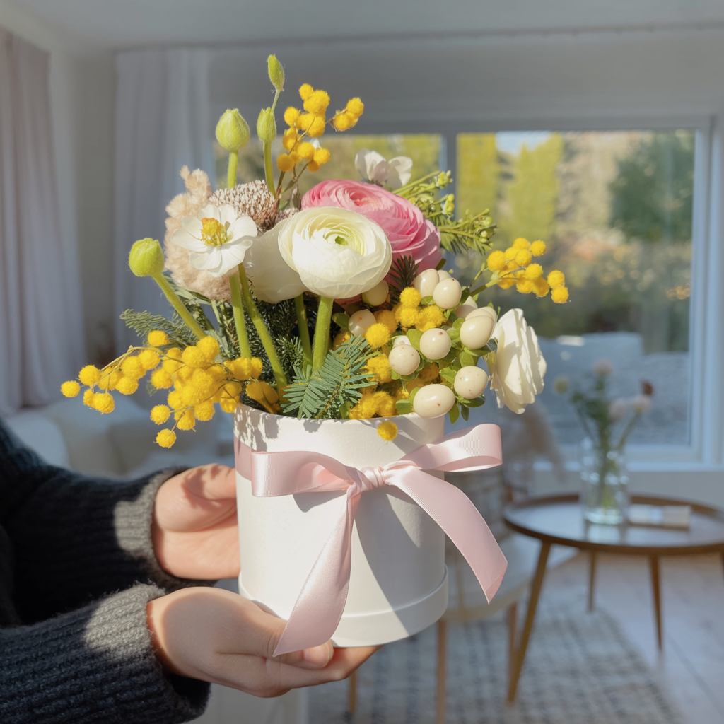 MOONBEAM AND MIMOSA – Spring Flower Box