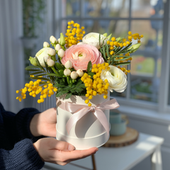 RAGGIO DI LUNA E MIMOSA – Flower Box Primaverile