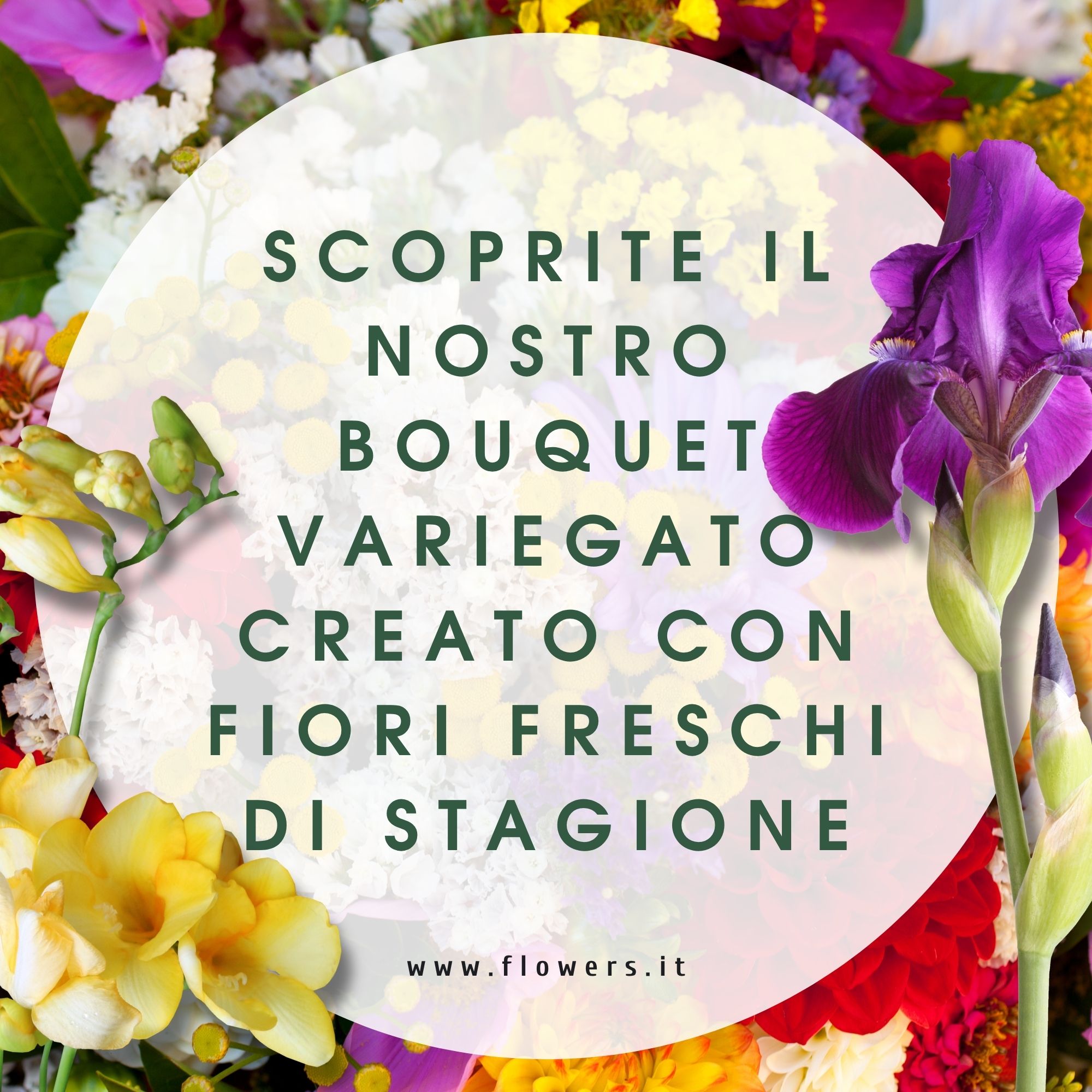 CREATIVITA' MULTICOLORE - Il Bouquet del fiorista con tonalità multicolore