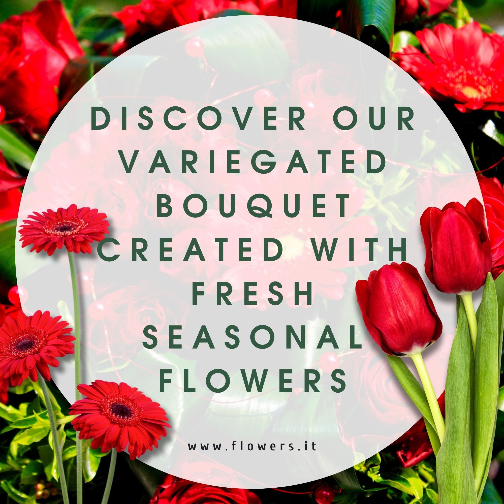 RED CREATIVITY - Florist's Bouquet with Red Tones
