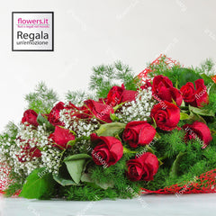 LOVE - Bunch of Fresh Red Roses
