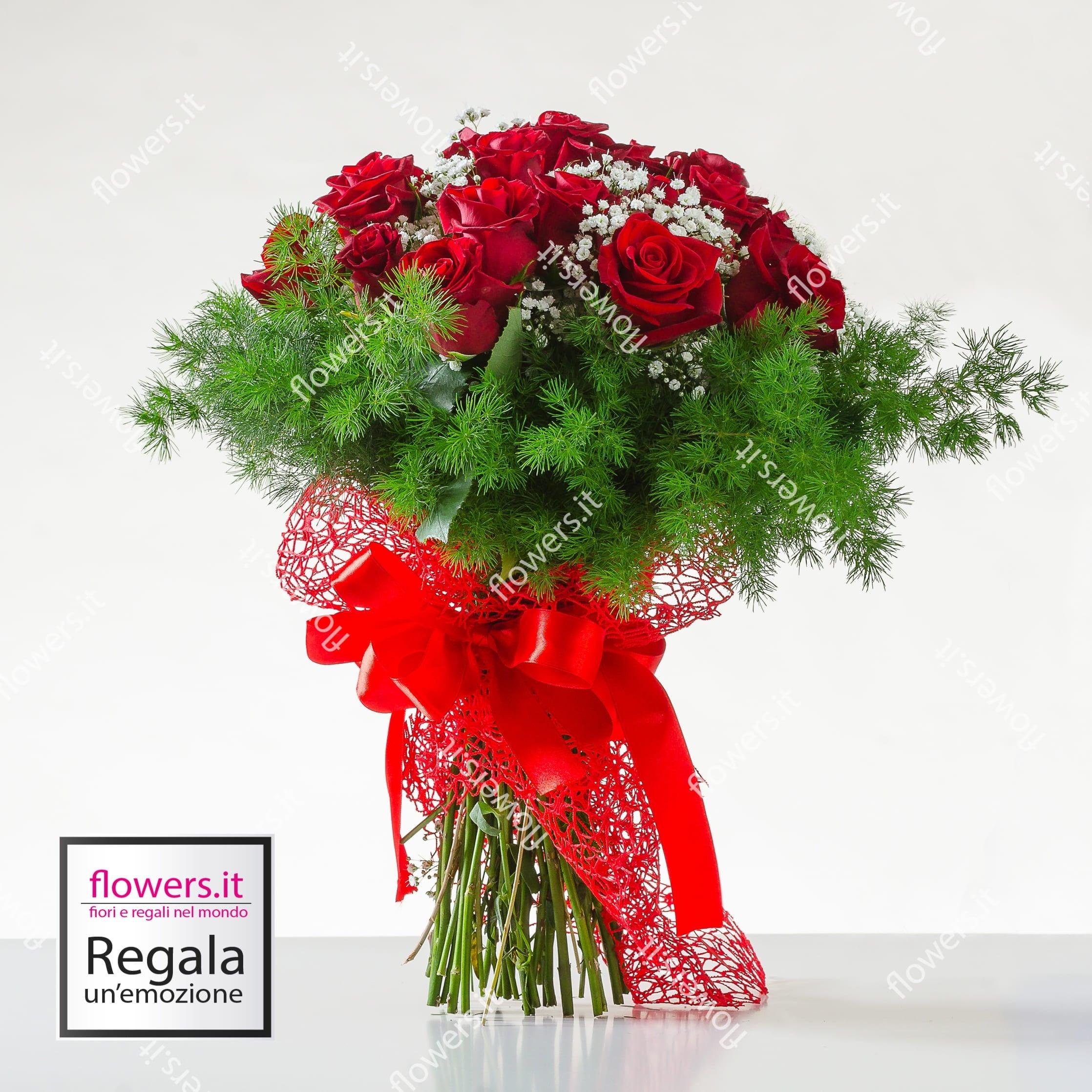 PASSIONE - Bouquet rose rosse