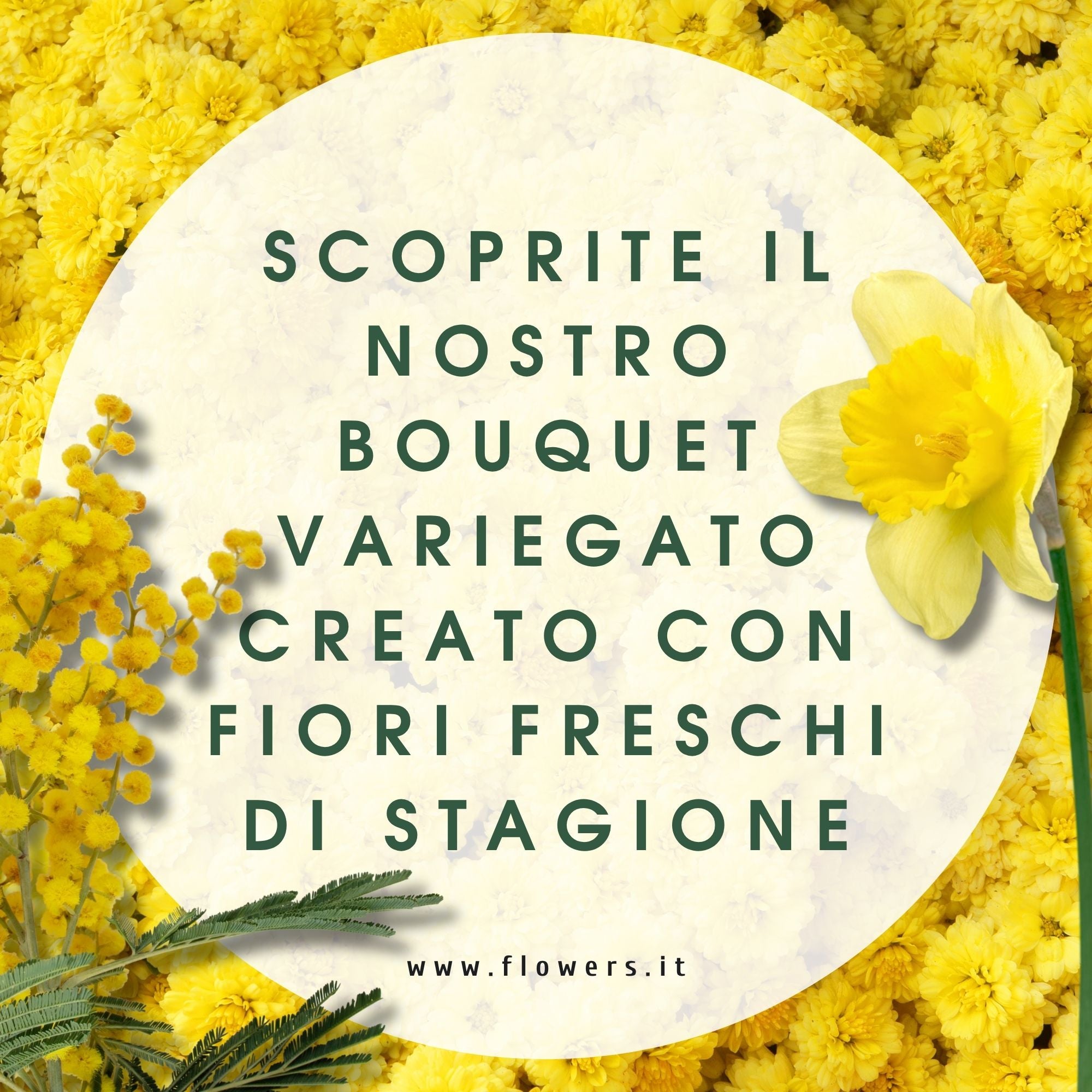 CREATIVITA' GIALLO - Il Bouquet del fiorista con tonalità giallo