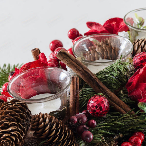 Composizione natalizia semplice. | Consegna Fiori a Domicilio per Natale
