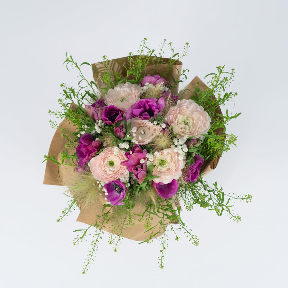 Bouquet di Anemoni e Ranuncoli - Mazzo di fiori con anemoni e ranuncoli. | Flowers Delivery Consegna Fiori a Domicilio