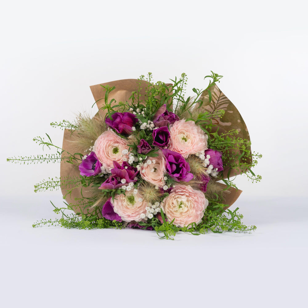 Bouquet di Anemoni e Ranuncoli - Mazzo di fiori con anemoni e ranuncoli. | Flowers Delivery Consegna Fiori a Domicilio