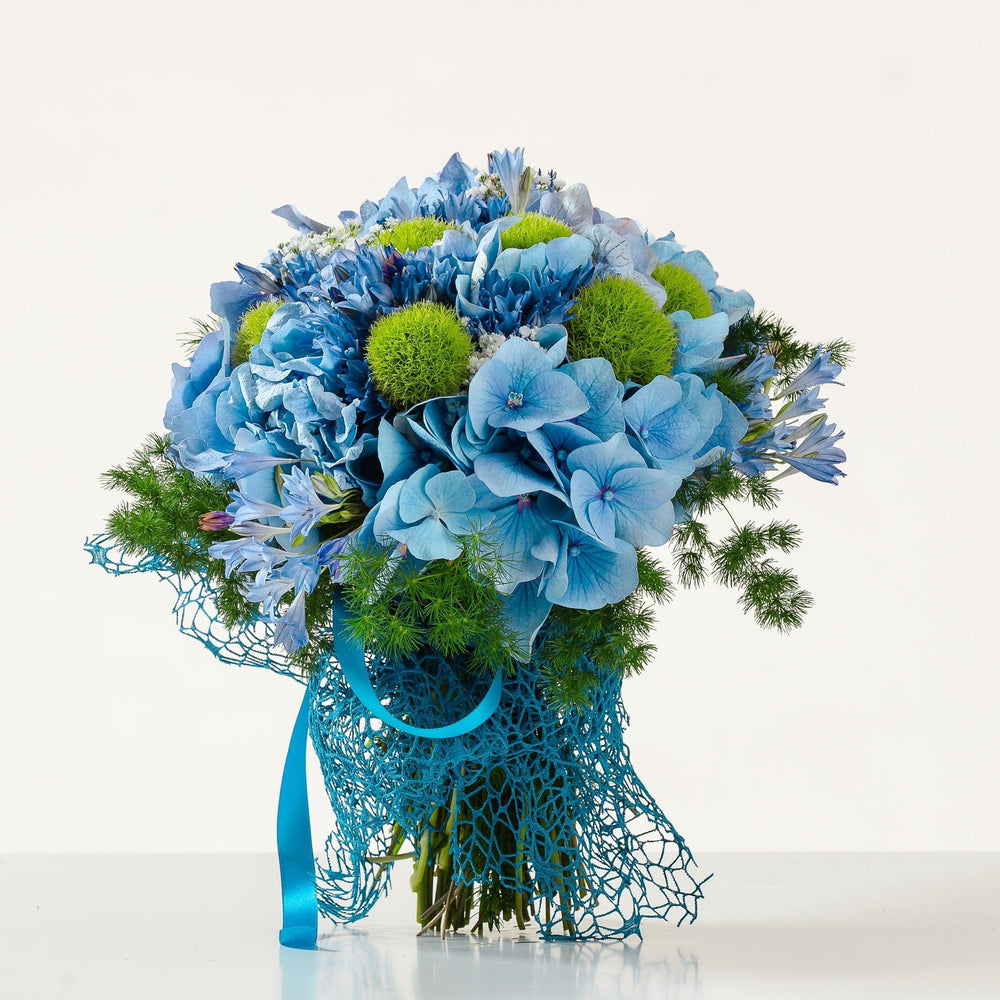 Bouquet di fiori di ortensia celesti/bianchi/rosa. | Consegna Fiori a Domicilio per Compleanni, Compleanno, Festa della Mamma, Laurea, Nascita, Nascite, Pasqua, Primavera, PRIMAVERA ESTATE