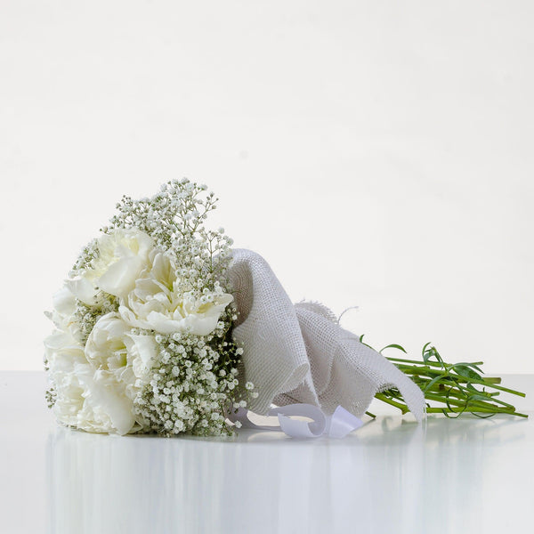 LIETO EVENTO - Peonia bianca - Peonie bianche con verde decorativo. | Flowers Delivery Consegna Fiori a Domicilio