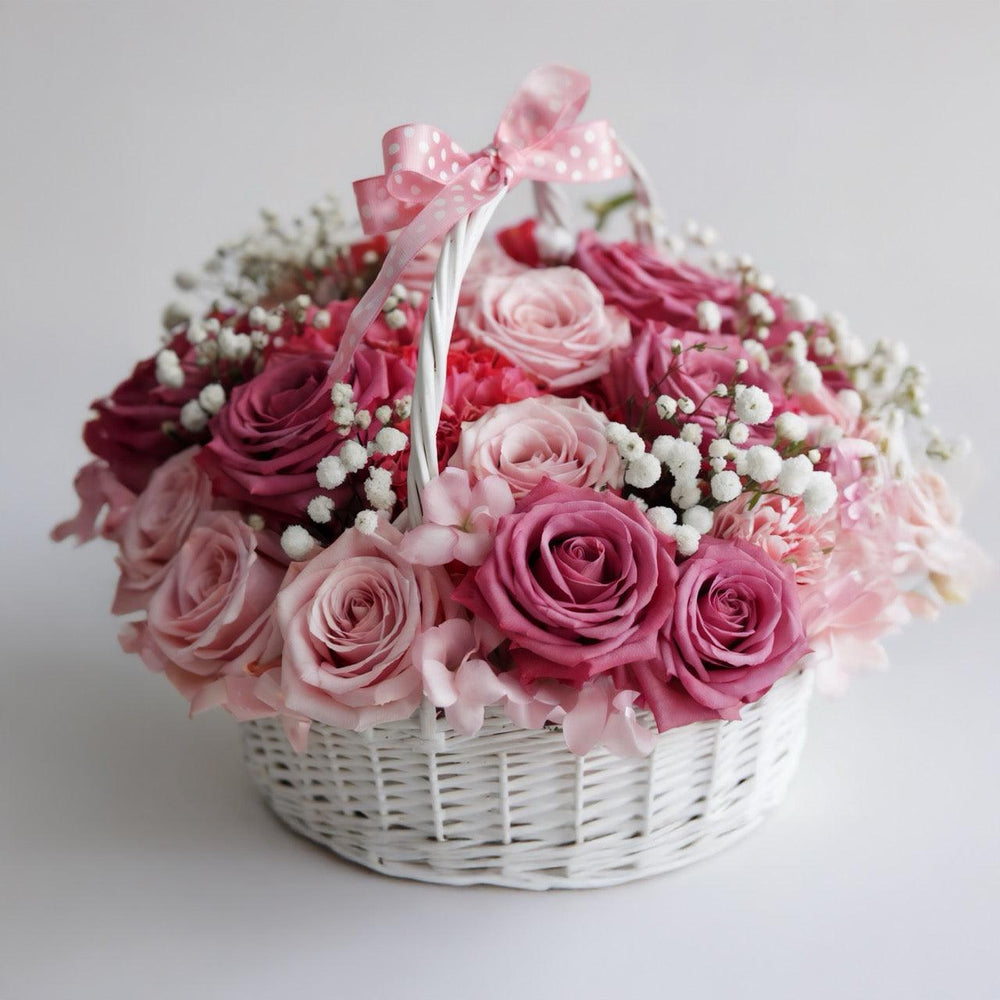 Ciotola piccola di Rose Rosa e Fiori Tonalità Pastello | Consegna Fiori a Domicilio per ANNIVERSARI, Compleanno, Festa della mamma, MATRIMONIO, Nascita, Pasqua, RINGRAZIAMENTI, SAN VALENTINO