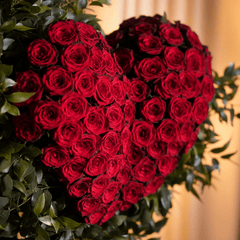 ETERNAL HEART - Funeral Tribute in Red Roses