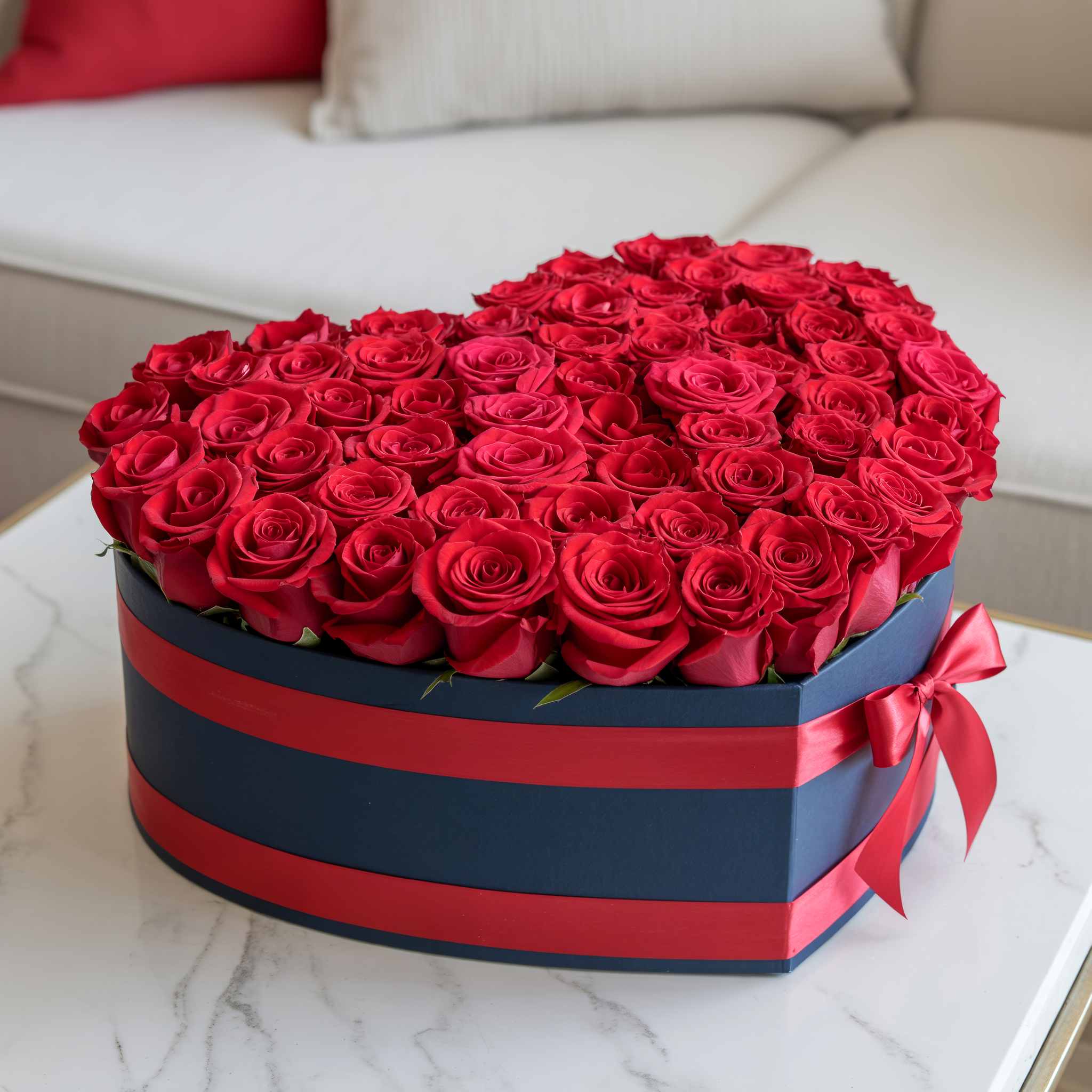 CUORE ROSSO – Scatola di 100 Rose Rosse
