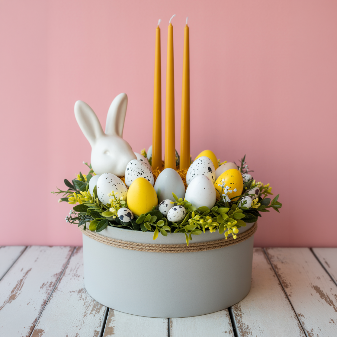 ALBA PRIMAVERILE – Flower Box con Decorazioni e Candele