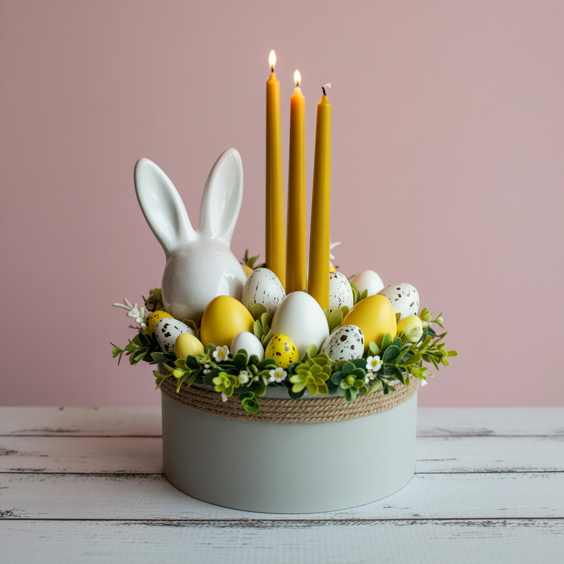 ALBA PRIMAVERILE – Flower Box con Decorazioni e Candele