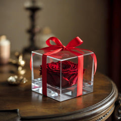 LOVE - RED STABILIZED ROSE THAT STOPS TIME