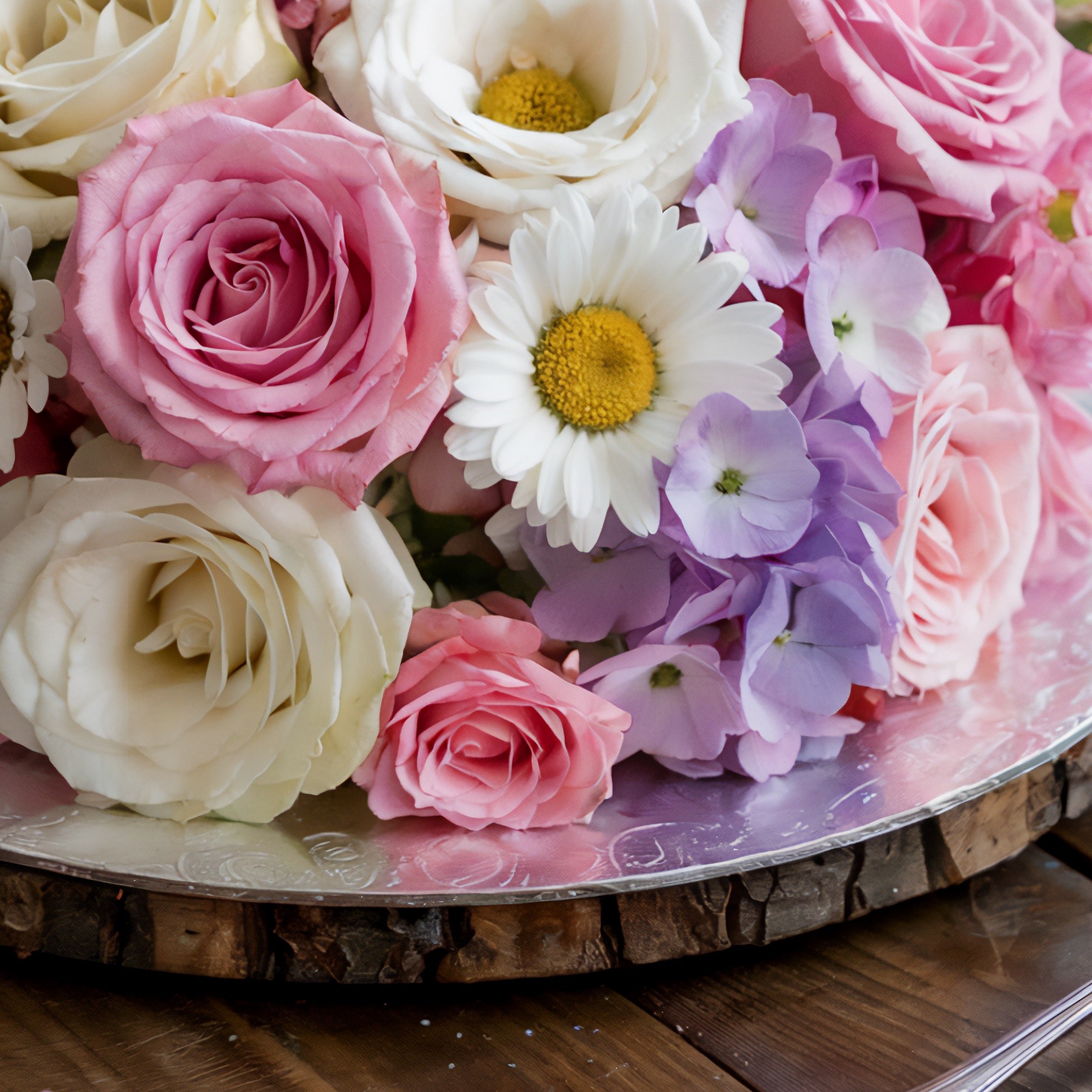 FIORI IN FESTA – Torta Centrotavola di Fiori Freschi (secondo la scelta del fiorista)