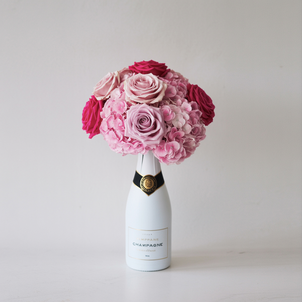 Bouquet Floreale piccolo con Spumante | Consegna Fiori a Domicilio per ANNIVERSARI, Compleanno, Festa del Papà, Festa della Donna, Festa della mamma, Nascita, Pasqua, RINGRAZIAMENTI, SAN VALENTINO