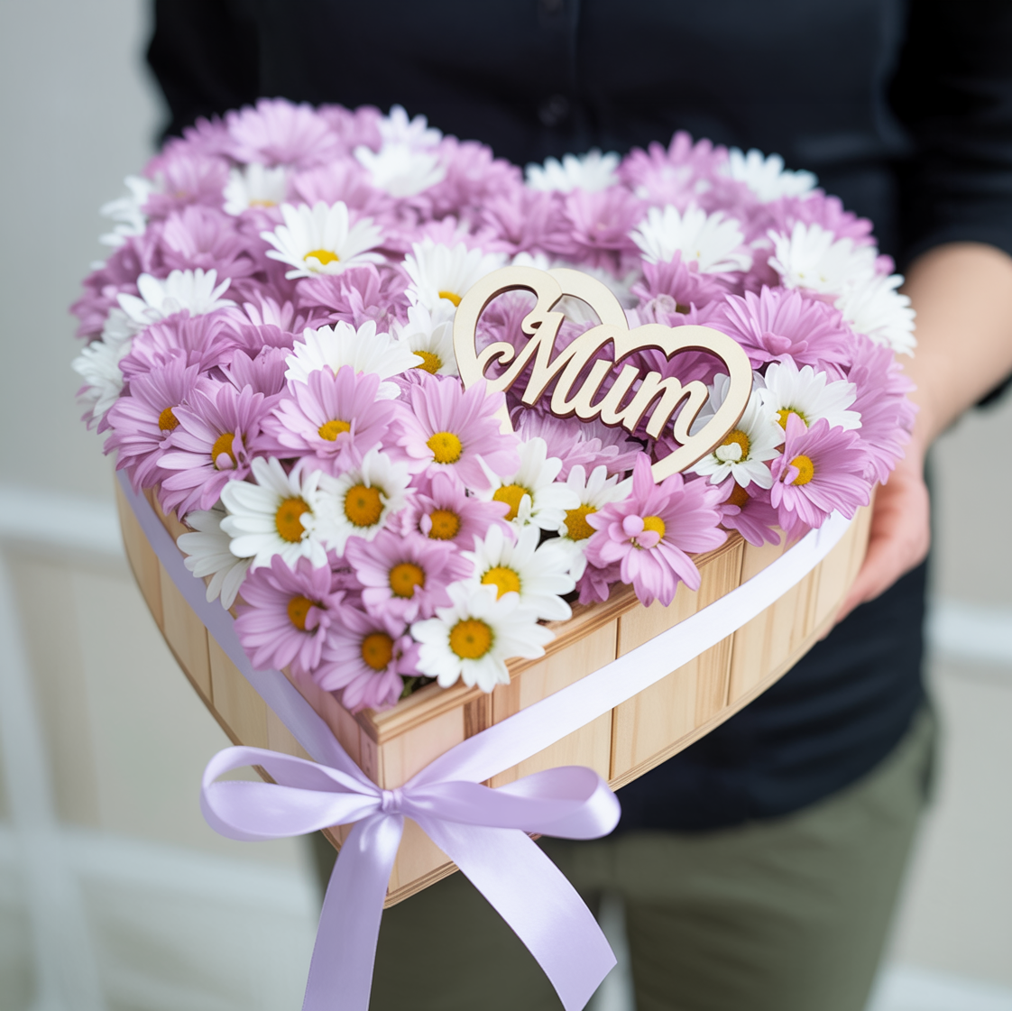 CUORE IN FIORE – Composizione Floreale a Forma di Cuore