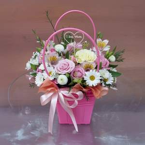 FLOWER BAG PASTELLO PICCOLA | Consegna Fiori a Domicilio per FESTA DELLA MAMMA